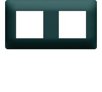 plaque - 2 postes - anthracite - hager essensya we522