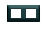 plaque - 2 postes - anthracite - hager essensya we522