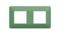 Plaque 2 postes essensya Botanic - HAGER WE542