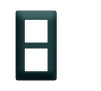 Plaque 2 postes essensya E57 Anthracite - HAGER WE526