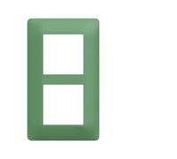 Plaque 2 postes essensya E57 Botanic - HAGER WE546