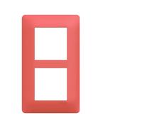 Plaque 2 postes essensya E57 Coral - HAGER WE556