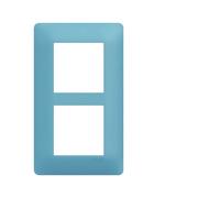 Plaque 2 postes essensya E57 Riviera - HAGER WE536