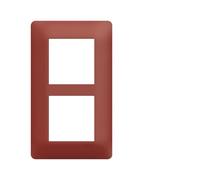 Plaque 2 postes essensya E57 Sierra - HAGER WE566