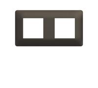 Plaque 2 postes essensya Terra - HAGER WE572