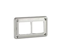 Plaque 2 postes h/v entraxe 71