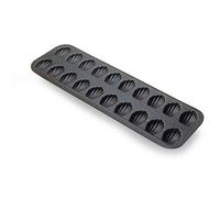 Plaque 20 madeleinettes - GOBEL - 39.5x12.5x1.3cm - Acier anti-adhérent - Marron