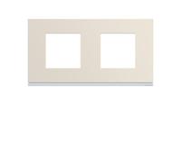 Plaque 2P H71 dune - APPAREILLAGE MURAL GALLERY HAGER WXP0312