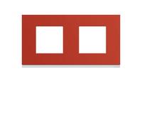 Plaque 2P H71 eglantine - APPAREILLAGE MURAL GALLERY HAGER WXP0612