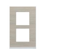 Plaque 2P V57 latté - APPAREILLAGE MURAL GALLERY HAGER WXP2522