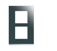 Plaque 2P V57 mirror glass - APPAREILLAGE MURAL GALLERY HAGER WXP5022