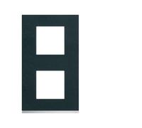 Plaque 2P V71 dark rock - APPAREILLAGE MURAL GALLERY HAGER WXP4442