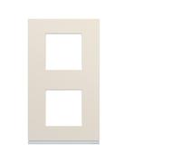 Plaque 2P V71 dune - APPAREILLAGE MURAL GALLERY HAGER WXP0342