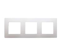 Legrand Plaque 3 postes Niloé entraxe 71 mm lin
