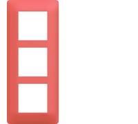 Plaque 3 postes essensya E57 Coral - HAGER WE557