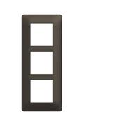 Plaque 3 postes essensya E57 Terra - HAGER WE577