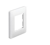 plaque 3 postes horizontal, entraxe de 71 mm hager essensya blanc
