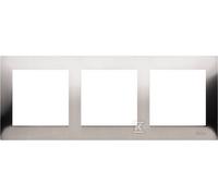 kontakt-simon Simon 54 Premium Cadre métallique 3 Voies INOX DR3/61 5902787827229