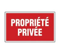 Plaque 330X200 mm NOVAP Propriété privée - GA48 - 4160481