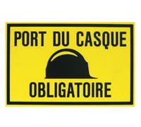 Plaque 330x200 'Protection obligatoire de la tête' VINMER - 387001