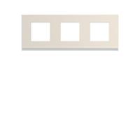 Plaque 3P H71 dune - APPAREILLAGE MURAL GALLERY HAGER WXP0313