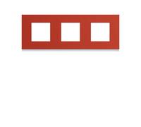 Plaque 3P H71 eglantine - APPAREILLAGE MURAL GALLERY HAGER WXP0613