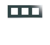 Plaque 3P H71 mirror glass - APPAREILLAGE MURAL GALLERY HAGER WXP5013