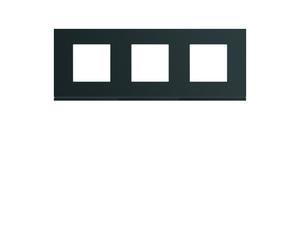 Plaque 3P H71 night - APPAREILLAGE MURAL GALLERY HAGER WXP0213