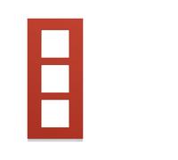 Plaque 3P V57 eglantine - APPAREILLAGE MURAL GALLERY HAGER WXP0623