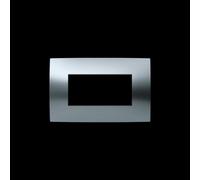 Plaque 4 modules chrome satiné Abb Chiara 2CSK0416CH