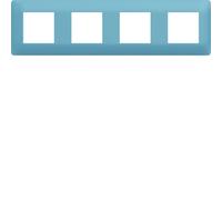 Plaque 4 postes essensya Riviera - HAGER WE534