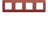 Plaque 4 postes essensya Sierra - HAGER WE564