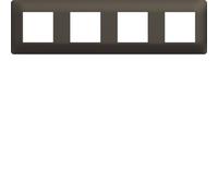 Plaque 4 postes essensya Terra - HAGER WE574