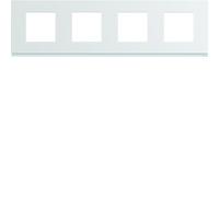Hager Plaque Gallery WXP0014 – 4 postes horizontale 71 mm – pure