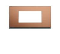 Plaque 4M E71 copper alu - APPAREILLAGE MURAL GALLERY HAGER WXP4604