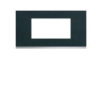 Plaque 4M E71 dark rock - APPAREILLAGE MURAL GALLERY HAGER WXP4404