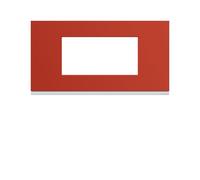 Plaque 4M E71 eglantine - APPAREILLAGE MURAL GALLERY HAGER WXP0604