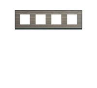 Plaque 4P H71 pecan - APPAREILLAGE MURAL GALLERY HAGER WXP2414