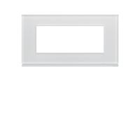 Plaque 5M E71 moon glass - APPAREILLAGE MURAL GALLERY HAGER WXP4005