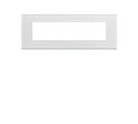 Plaque 8M E71 moon glass - APPAREILLAGE MURAL GALLERY HAGER WXP4008