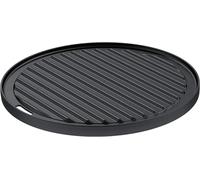 Plaque à barbecue VARIO,plaque à barbecue en fonte de haute qualité pour la viande et les petits aliments,joli marquage,plaque utilisable des deux côtés,30 cm.[K474]