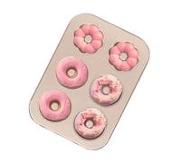 Plaque à beignets | Plateau Antiadhésif résistant à la chaleur | Plats pour la cuisson des gâteaux beignets | Pour la préparation du petit-déjeuner, la fabrication de desserts et de fêtes