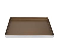 Plaque à biscuits, plaque anti-adhésive de gâteau de feuille de biscuit de gâteau d'alliage d'aluminium 40 * 30 * 3cm