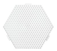 Plaque à crayons Hama "hexagone" blanche pour perles à repasser midi à assembler