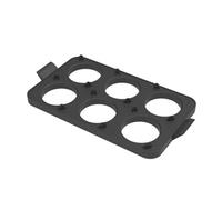 Plaque à crêpes en silicone 6 cavités, avec cercle œufs et moule détachable, for la cuisine(1PC)