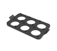 Plaque à crêpes en silicone 6 cavités avec moules ronds détachables