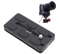 Plaque à dégagement Rapide 8cm pour Grand Corps de caméra avec poignée de Batterie, Compatible avec Canon EOS 1D 1Ds 1DX, Nikon D1 D2 D3 D4 D5 D6 Series et Arca-Swiss Fit Trépied Pince à tête