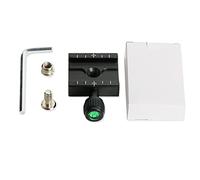 Plaque à dégagement rapide de 50 mm compatible avec trépied d'appareil photo reflex numérique Arca Monopode à tête sphérique livré avec clé à molette et pince QR pour trépied