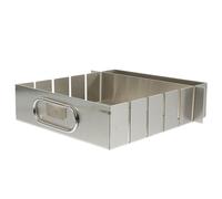 Plaque à Gâteau Rectangulaire en Acier Inoxydable Séparateur | Finition sans Bavure, Surface Antiadhésive Lisse, pour Pâtissiers, Cuisson en Lot et Gâteaux