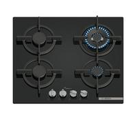 Plaque à Gaz Bosch Serie 6 4 Zones 8000W Noir - PPH6A6I10